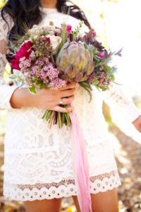 Bridal Bouquet with Pinks, Whites, and Natural Accents