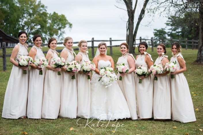 Bridal Party with Flowers