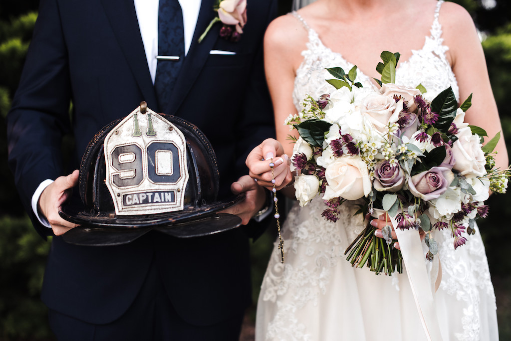 bride-bouquet-groom-fireman