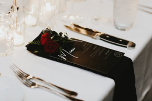 red-rose-black-menu-wedding