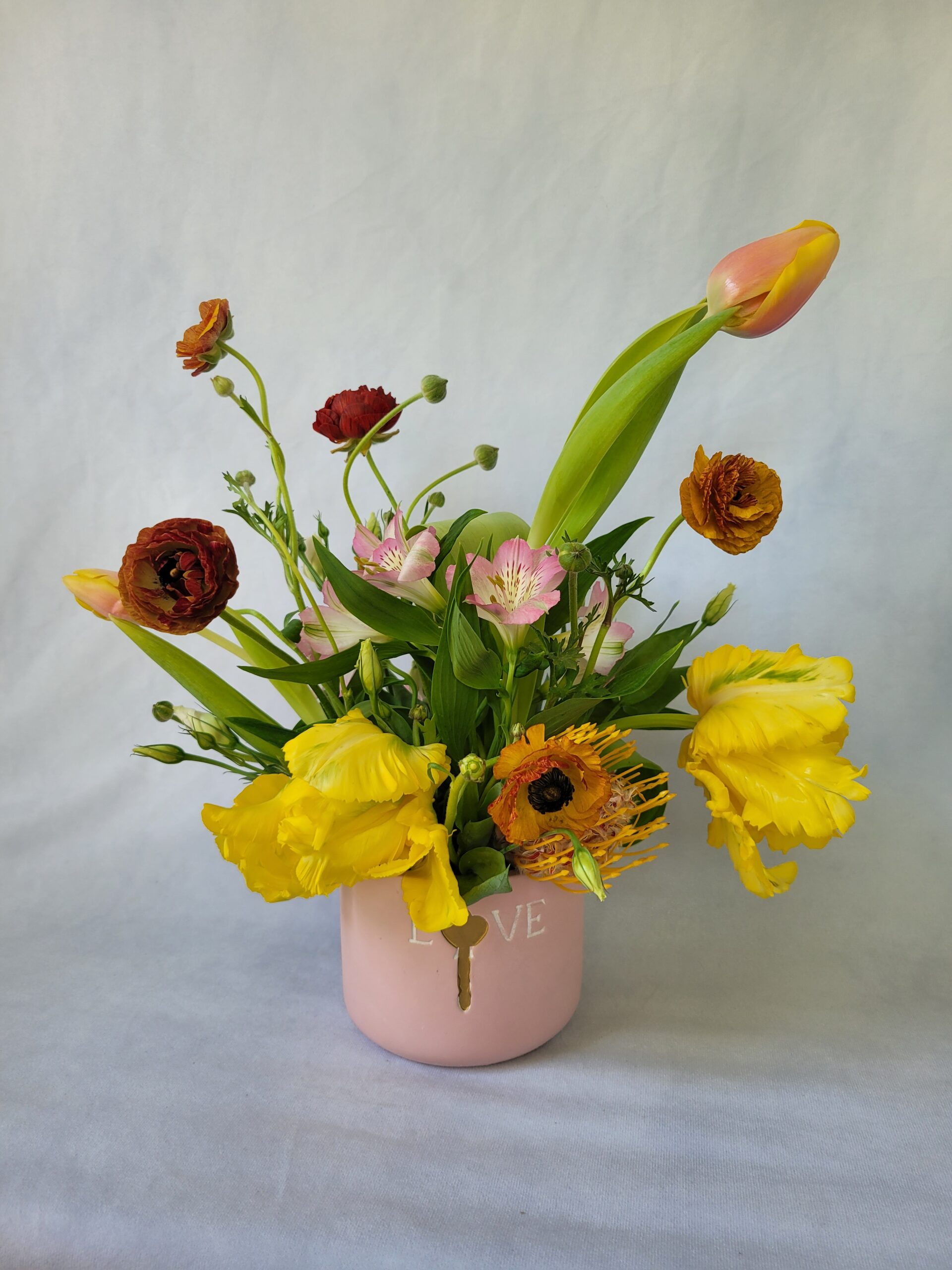 spring-flowers-pink-vase-poppy-belle-durham-nc